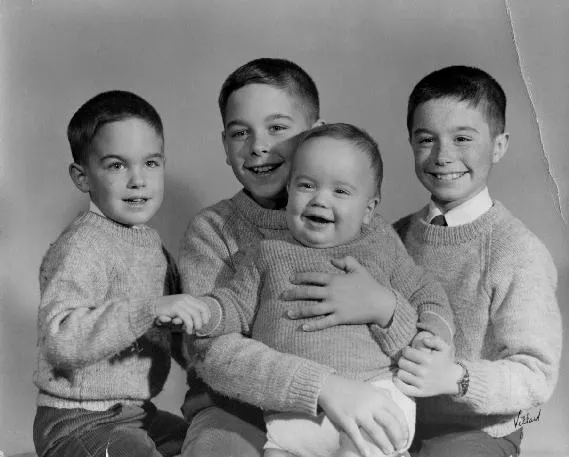 Gray Boys in Sweaters